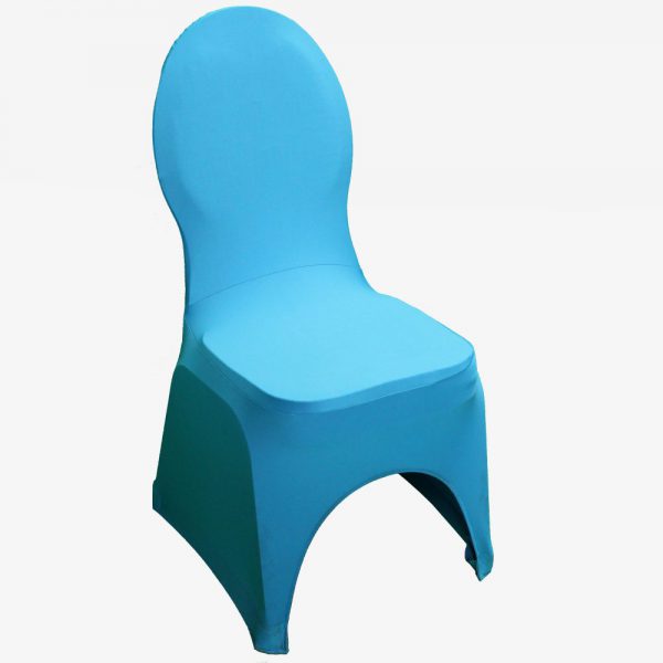 Blauwe stretchhoes voor de gestoffeerde stoel