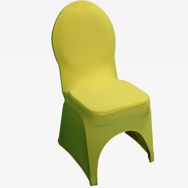 Gele stretchhoes voor de gestoffeerde stoel