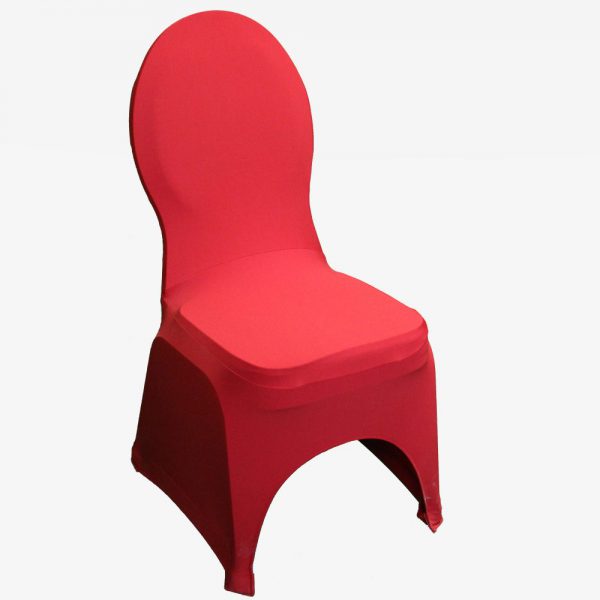 Rode stretchhoes voor de gestoffeerde stoel
