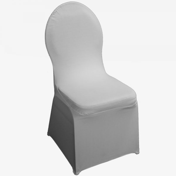 Witte stretchhoes voor de gestoffeerde stoel